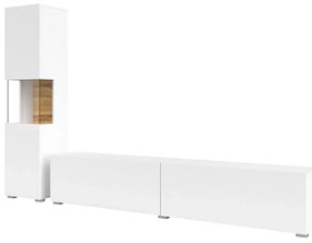 Mobilier living Avernic Typ 09 (Alb + Stejar wotan). 1042049