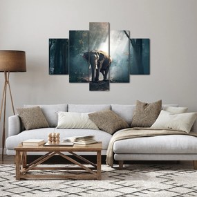 Tablou cu elefant în djunglă (150x105 cm)