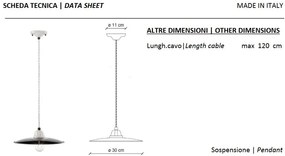 Lustra, Pendul design retro realizata manual B&amp;W, diametru 30cm