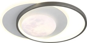 Lustra aplicata tavan design circular LED MOON