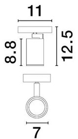 Spot aplicat directionabil minimalist ESTO, NVL-9030779