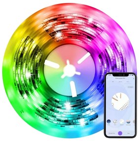 Bandă LED RGB+CCT dimabilă Immax NEO 07725L 24W/230V 5 m IP67 Wi-Fi Tuya