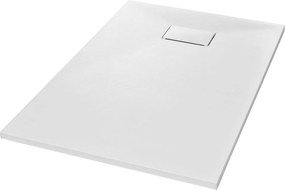 vidaXL Cădiță de duș, alb, 120 x 70 cm, SMC