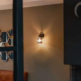 Spot de tavan Art Deco negru cu sticlă fumurie reglabil - Laura