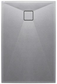 Cadita de dus Deante Correo gri metalic 90x140 cm