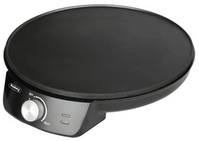 Aparat pentru clatite Rosberg R51323A, 1200W, 30 cm, Antiaderent, Reglare temperatura, Negru