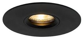 Set 6 becuri Spot modern încastrat negru 12 cm - Buco