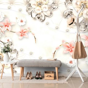 Tapet autoadeziv bijuterii florale de lux