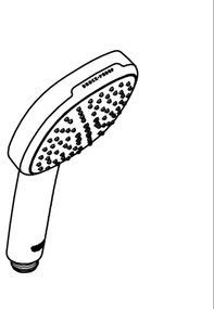 GROHE 2639710E - Para de duș VITALIO COMFORT 110, diametru 110 mm, crom lucios