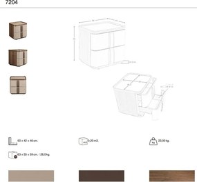 Noptiera LUX cu sertare Chiffonier