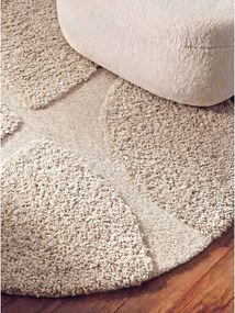 Covor crem țesut manual rotund ø 200 cm Lambeth Jasper – Ted Baker