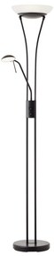 Brilliant - Lampă de podea LED reglabilă FINN 2xLED/13W/230V neagră