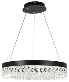 Lustră LED dimabilă pe cablu LED/90W/230V 3000-6500K negru + telecomandă