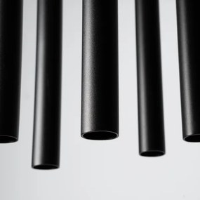 Lustră pe cablu Sollux SL.1176 PASTELO 5xG9/8W/230V negru