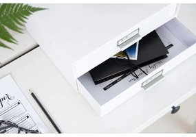 Organizator cu 2 sertare pentru documente Bigso Box of Sweden Birger, 33 x 22,5 cm, alb