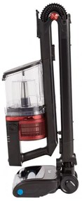 Aspirator vertical Ninja IZ300EUT, 309W, 0.7 l, 3 viteze, Autonomie pana la 60 min, HEPA, LED Smart display, Perie cu lumina, Negru / Rosu