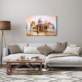 Tablou - Monument de oraș pictat (90x60 cm)