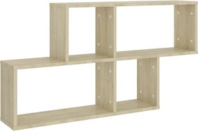 vidaXL Raft de perete CD-uri, stejar Sonoma, 100x18 x53 cm, PAL