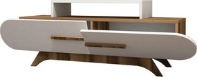 Comoda TV ROSE, nuc/alb, PAL melaminat, 145x37x50 cm