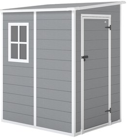 Outsunny Magazie din metal pentru gradina, Gri