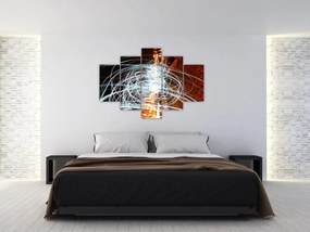 Tablou cu valuri de lumini (150x105 cm)