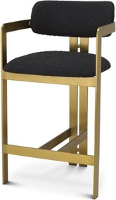 Scaun bar design LUX Donato Counter Stool, boucle negru 115836 HZ