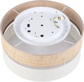 Plafonieră LED SIRJA BOHO LED/20W/230V, Ø 35 cm, bej/crem