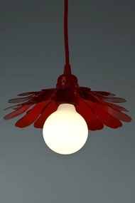 Bohemia-Design - Lampă suspendată pe cablu 1xE27/60W/230V roșie