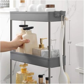 Raft multifunctional pe roti BALDA gri