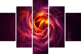 Tabloul cu abstracțiune modernă care luminează (150x105 cm)