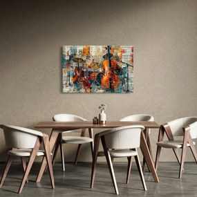Tablou - Instrumente muzicale (90x60 cm)