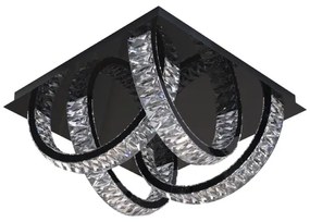 Plafonieră LED Zuma Line MX3274-4-3BCT TULA LED/23,5W/230V negru