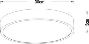 Plafonieră LED dimabilă Lucide 79185/30/02 UNAR LED/18W/230V auriu