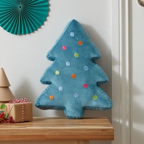 Pernă decorativă din catifea 34x40 cm cu model de Crăciun Christmas Tree – Catherine Lansfield