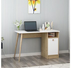 Masă PC Muduti (alb + stejar zafir) . 1094952