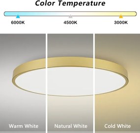 Brilagi - Corp de iluminat LED dimabil POOL SMART, 180W/230V, 120 cm, auriu, Wi‑Fi Tuya + telecomandă
