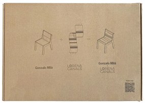 Scaun de copii bej/în culoare naturală ABC – Lorena Canals