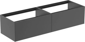 Dulap baza suspendat Ideal Standard Atelier Conca antracit mat 2 sertare 160 cm