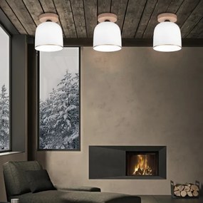 Lustră aplicată NONNA 1xE27/60W/230V stejar/alb/auriu Kolarz A1352.11.Au