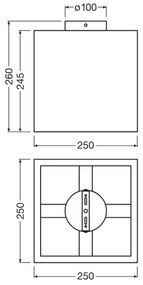 Plafonieră Ledvance DECOR CARDBOARD 1xE27/15W/230V 25x25 cm