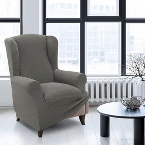 Huse super elastice HARMONIA gri fotoliu clasic (l. 70 - 100 cm)