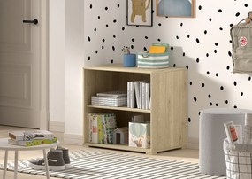 Bibliotecă deschisă pentru copii finisaj stejar din colecția Sam – compatibilă cu patul loft – Vipack