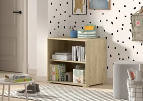 Bibliotecă deschisă pentru copii finisaj stejar din colecția Sam – compatibilă cu patul loft – Vipack