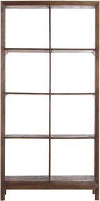 Bibliotecă în culoare naturală din lemn masiv de mango 95x190 cm Sondrio – Light &amp; Living