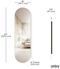 Oglindă de perete/de podea 46x157 cm Hubba – Umbra