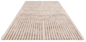 Covor crem handmade din amestesc de lână 200x300 cm Matrix – Asiatic Carpets