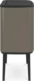 Cos de gunoi Brabantia Bo Touch 651105, 36 l, Deschidere lina si silentioasa, Gri
