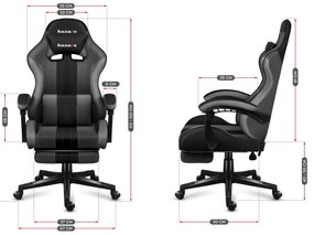 Fotoliu gaming Fusion 4.7 (negru + gri). 1087477