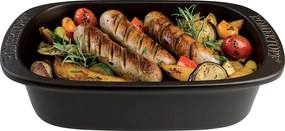 Forma Vas Cuptor Romertopf Vulcano Neagra Cuptor ( Mare 4-6 persoane)