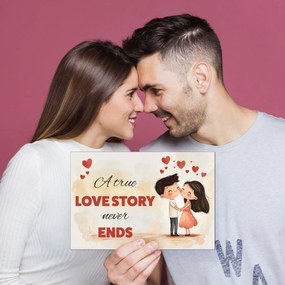 DUBLEZ | Tablou romantic - True Love Story